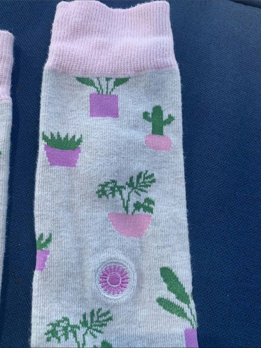 Happy Houseplants socks - free add on